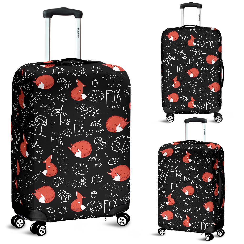 Fox Sleeping Fox Pattern Luggage Covers