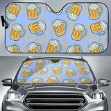 Beer Pattern Car Sun Shade