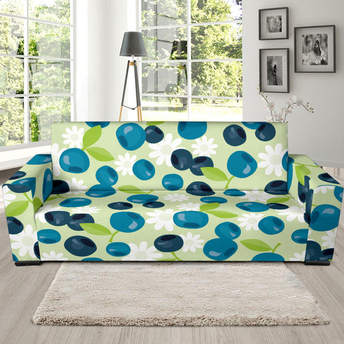 Blueberry Flower Pattern Sofa Slipcover