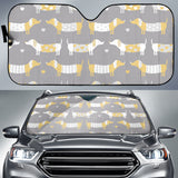 Cute Dachshund Dog Pattern Car Sun Shade