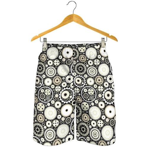 Gear Pattern Print Design 02 Men Shorts