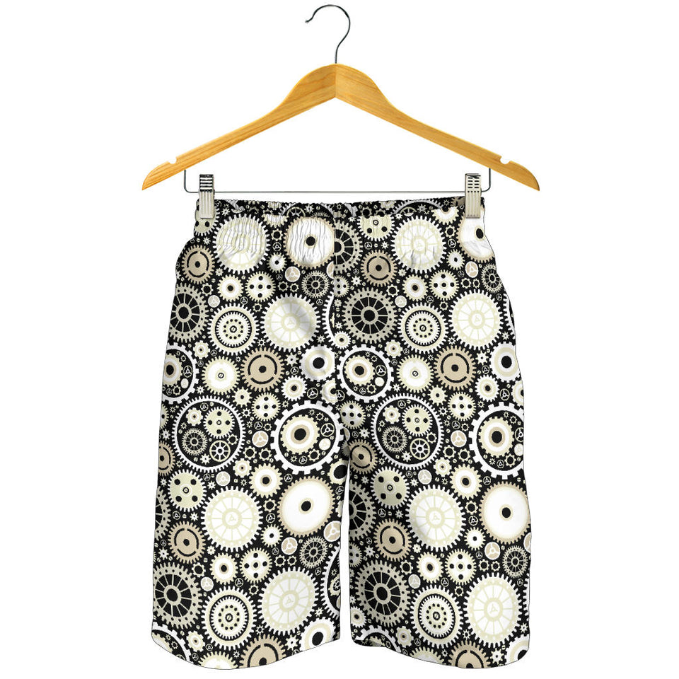 Gear Pattern Print Design 02 Men Shorts