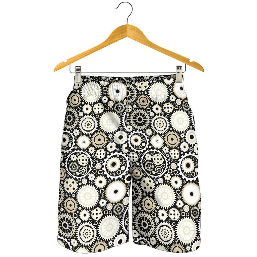 Gear Pattern Print Design 02 Men Shorts