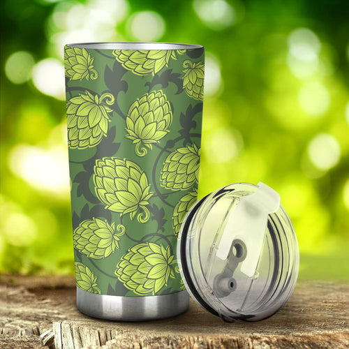 Hop Pattern Hop Cone Background Tumbler