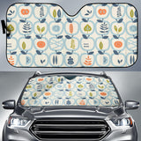 Apples Leaves Pattern Car Sun Shade