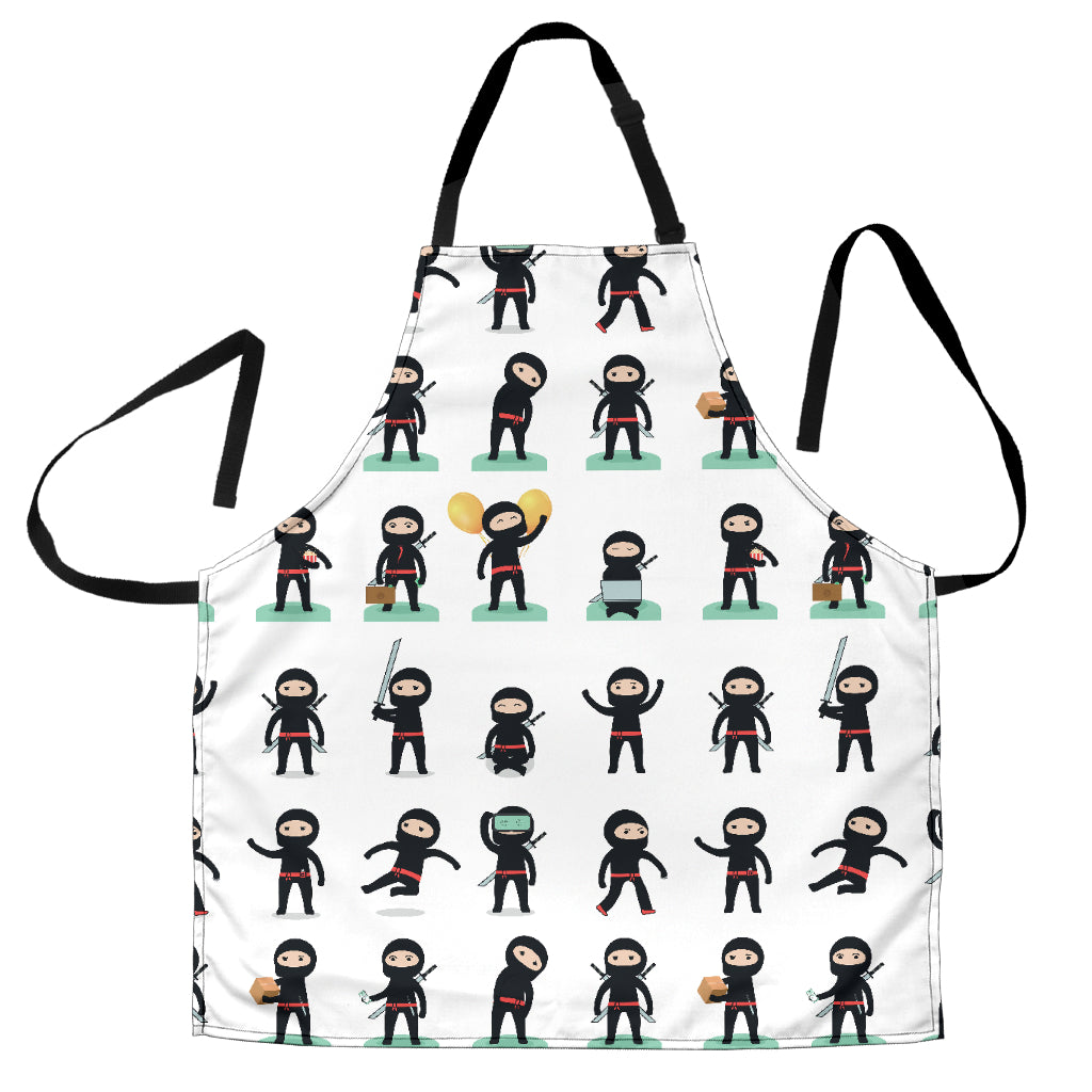 Cute Ninja Katana Sword Pattern Adjustable Apron