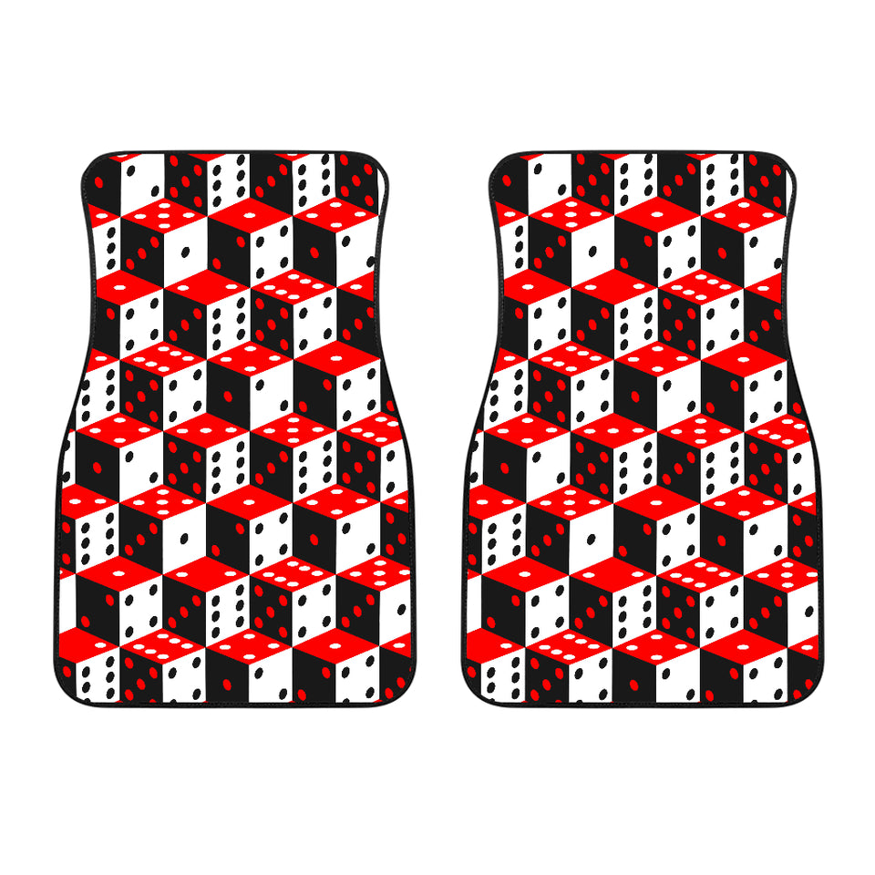 Dice Pattern Print Design 02 Front Car Mats