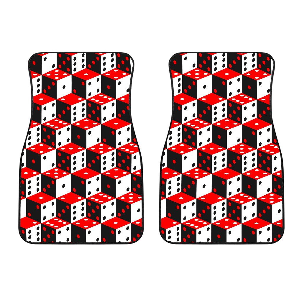 Dice Pattern Print Design 02 Front Car Mats