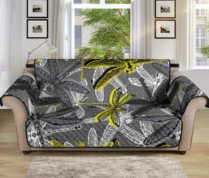 Hand drawn dragonfly pattern Sofa Cover Protector