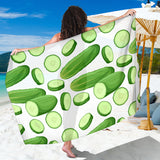 Cucumber Whole Slices Pattern Sarong