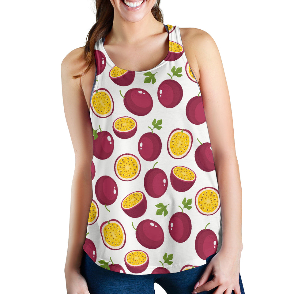 Passion fruit design pattern Women Racerback Tank Top