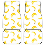 Banana Pattern Front And Back Car Mats