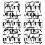 Piano Pattern Print Design 03 Front and Back Car Mats
