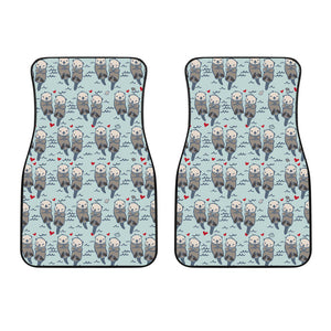 Lovely Sea Otter Pattern Front Car Mats