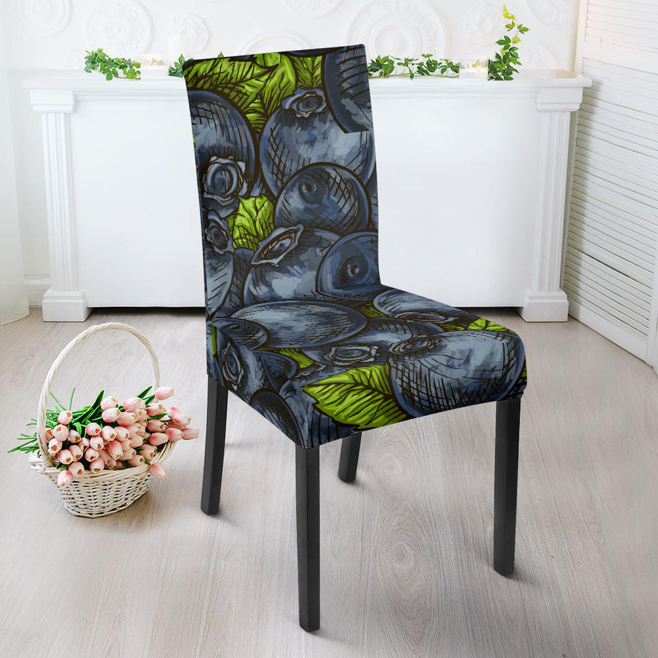 Blueberry Pattern Dining Chair Slipcover