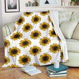 Sunflowers Design Pattern Premium Blanket