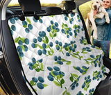 Blueberry White Background Dog Car Seat Covers