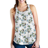 Peacock feather pattern Women Racerback Tank Top