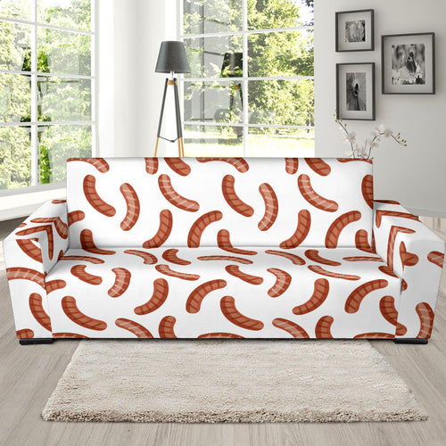 Sausage Pattern Print Design 04  Sofa Slipcover