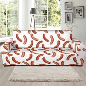 Sausage Pattern Print Design 04  Sofa Slipcover
