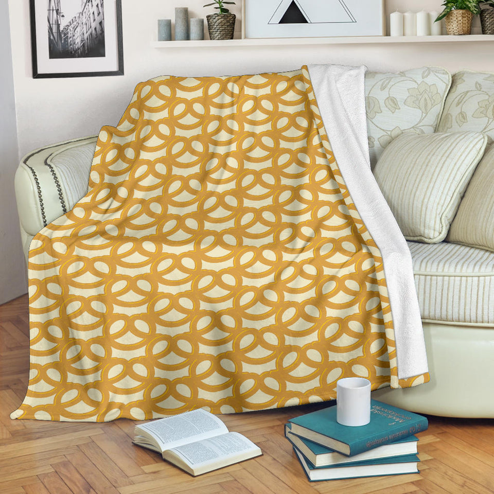 Pretzels Pattern Print Design 01 Premium Blanket