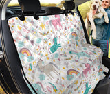 Colorful Unicorn Pattern Dog Car Seat Covers