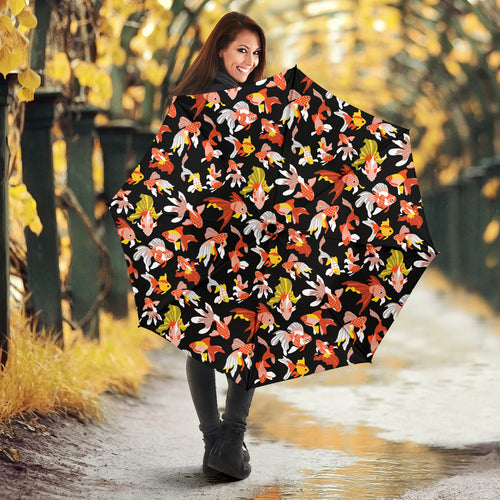 Goldfish Pattern Print Design 03 Umbrella