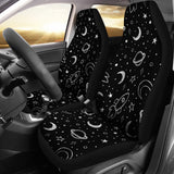 Hand Drawn Space Rocket Star Planet  Universal Fit Car Seat Covers