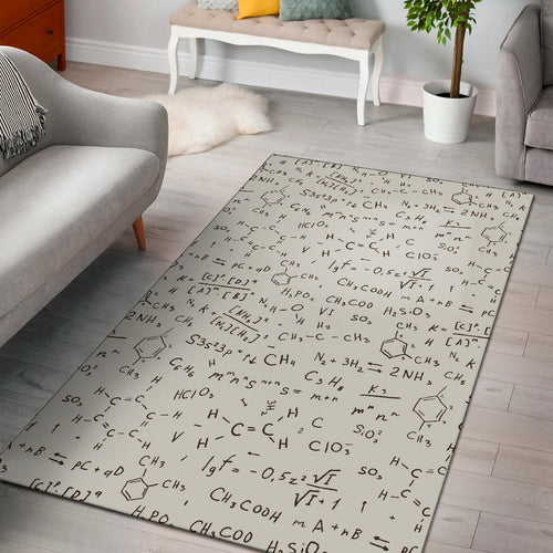 Chemistry Periodic Table Pattern Print Design 04 Area Rug