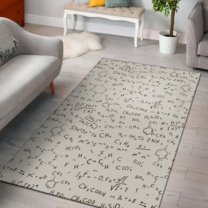Chemistry Periodic Table Pattern Print Design 04 Area Rug