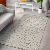 Chemistry Periodic Table Pattern Print Design 04 Area Rug
