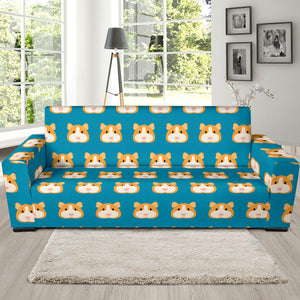 Guinea Pig Pattern Print Design 03 Sofa Slipcover