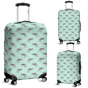 Kangaroo Pattern Background Luggage Covers