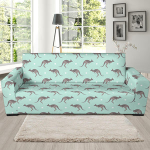 Kangaroo Pattern Background Sofa Slipcover