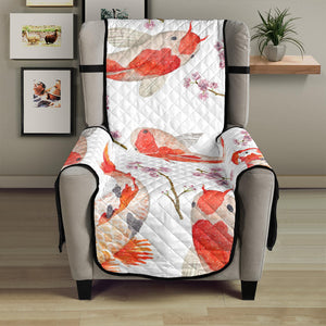 Watercolor Koi Fish Carp Fish pattern Chair Cover Protector