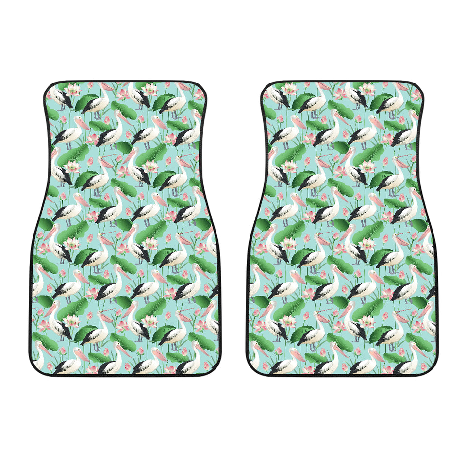Pelican Pattern Print Design 01 Front Car Mats