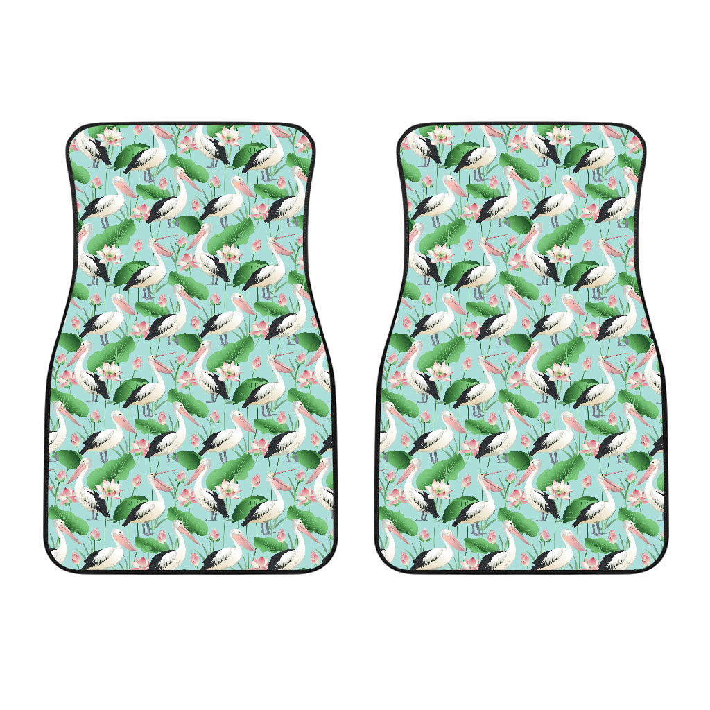 Pelican Pattern Print Design 01 Front Car Mats