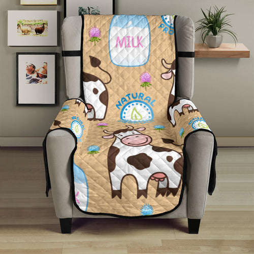 Cow bottle of milk pattern Chair Cover Protector