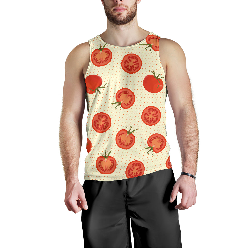 Tomato dot background Men Tank Top
