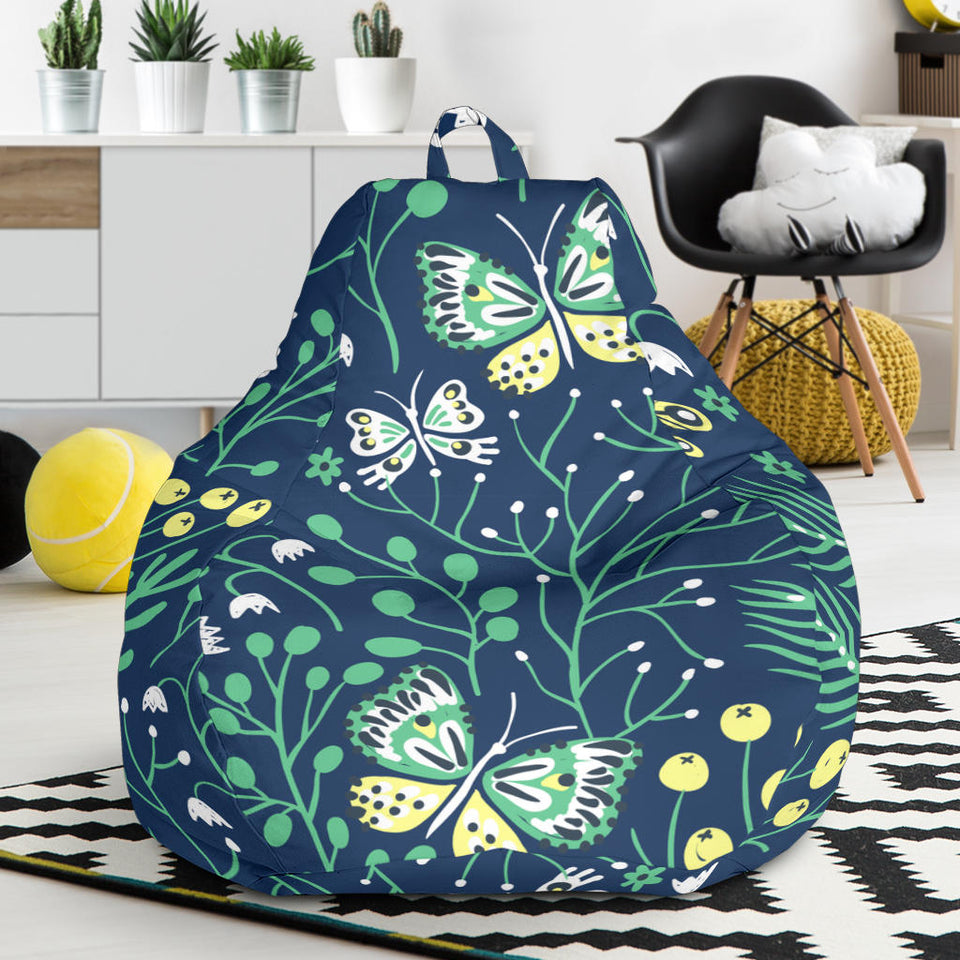 Butterfly Leaves Pattern Bean Bag Cover