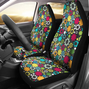 Gear Pattern Print Design 03 Universal Fit Car Seat Covers