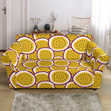 Passion Fruits Slice Pattern Loveseat Couch Slipcover