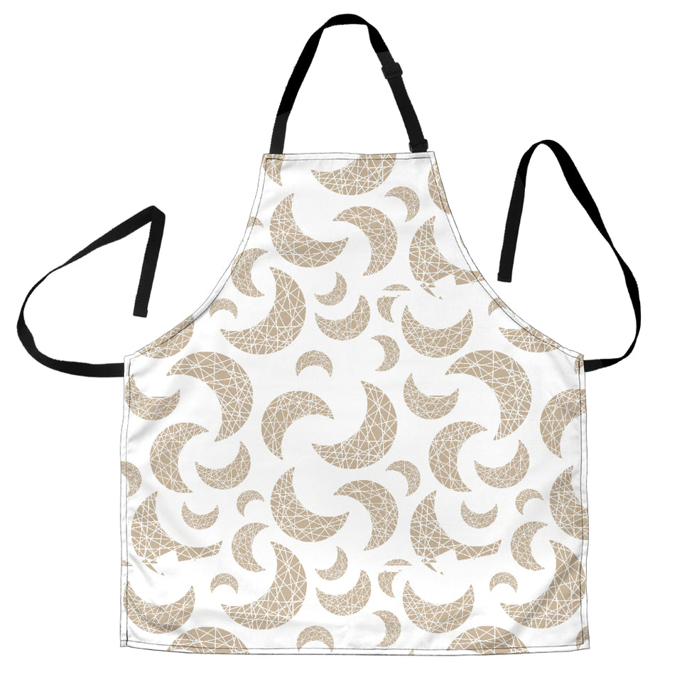 Cool Gold Moon Abstract Pattern Adjustable Apron