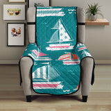 Cute sailboat pattern Chair Cover Protector