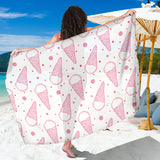 Hand Drawn Ice Cream Pattern Sarong