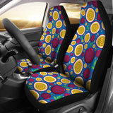 Passion Fruit Blue Background  Universal Fit Car Seat Covers