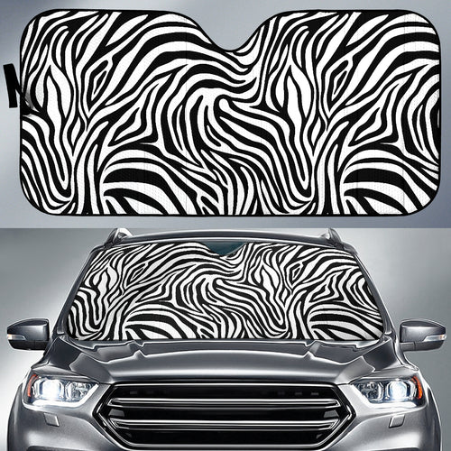 Zebra Skin Pattern Car Sun Shade