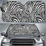 Zebra Skin Pattern Car Sun Shade