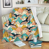 Eagle Pattern Print Design 02 Premium Blanket