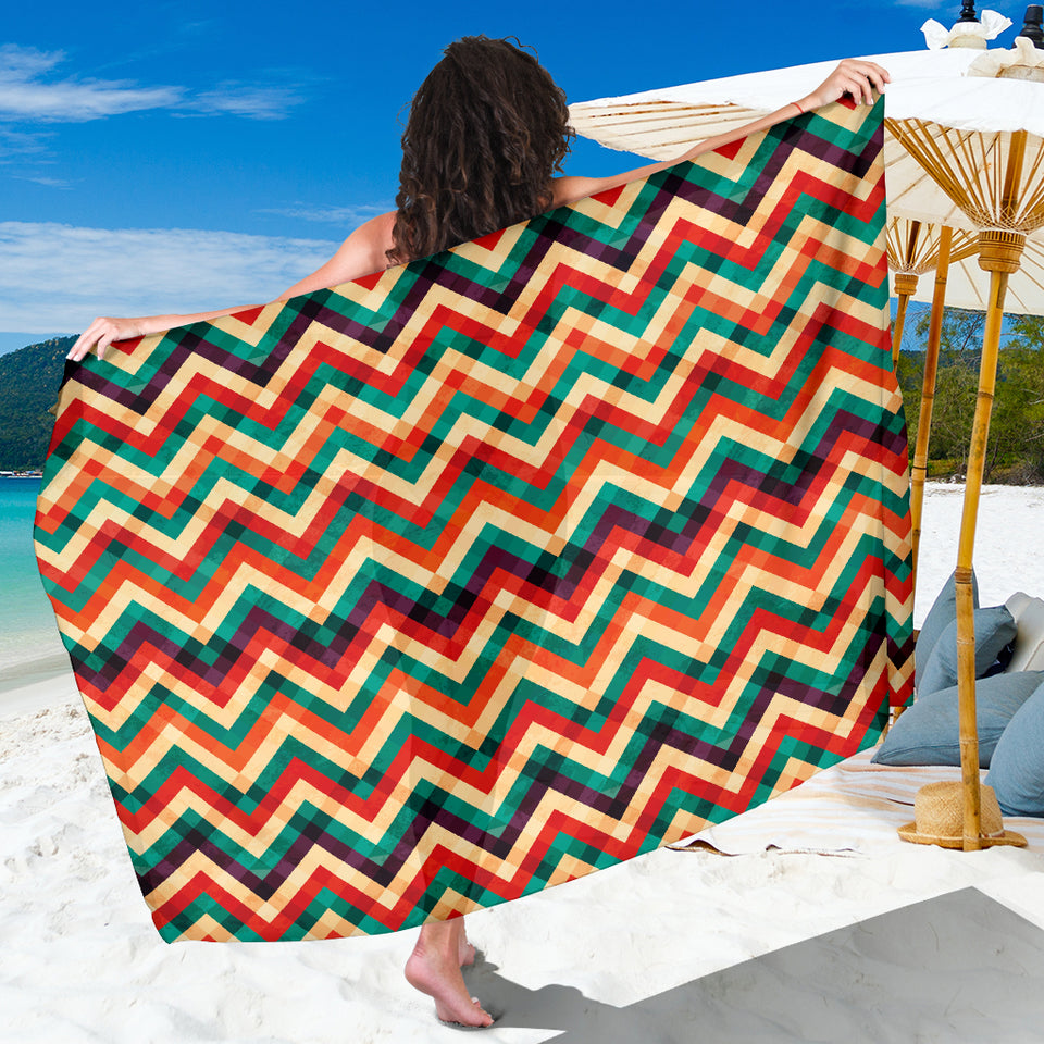 Zigzag  Chevron Colorful Pattern Sarong